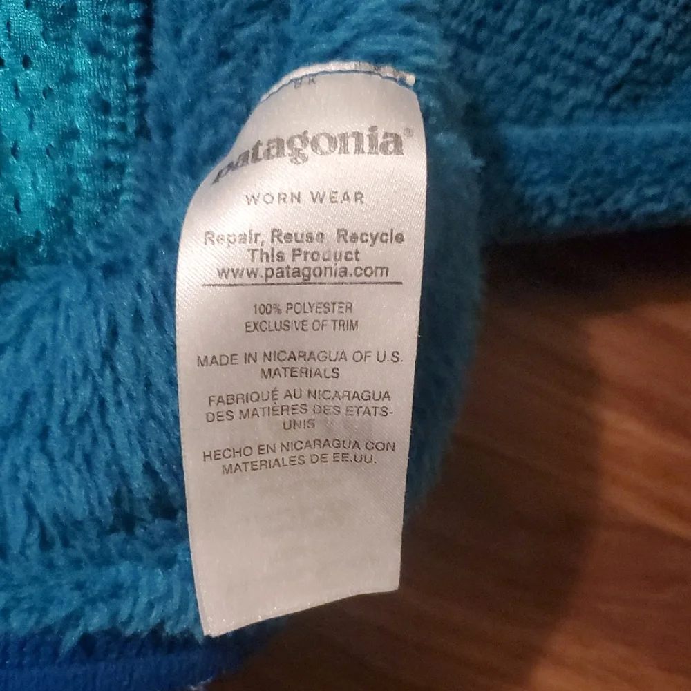 Patagonia Women's  Re-Tool Snap-T, Teal Fleece Sweater - Picture 5 of 6